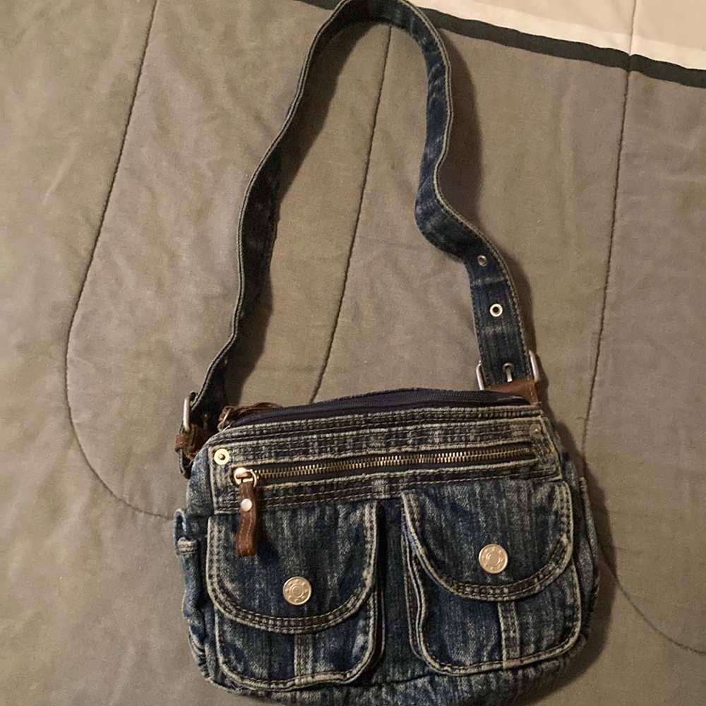 Denim mini purse